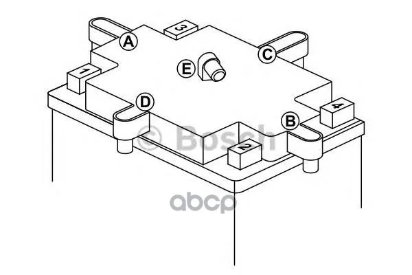 Акб Moba Agm M6 12v 8ah 150a 0092m60110 Bosch арт. 0092M60110