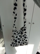 Bolso de mano con estampado de vaca para mujer, bandolera de gran capacidad, informal, sencilla, a la moda