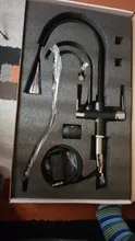 Mixer Tap Kitchen-Faucets Deck-Mounted Crane Uythner WATERFILTER Rotation Dual-Handle