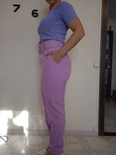 Pantalones ceñidos informales para mujer, pantalón de negocios, elegante, con cremallera falsa, retro, colores lisos, P575