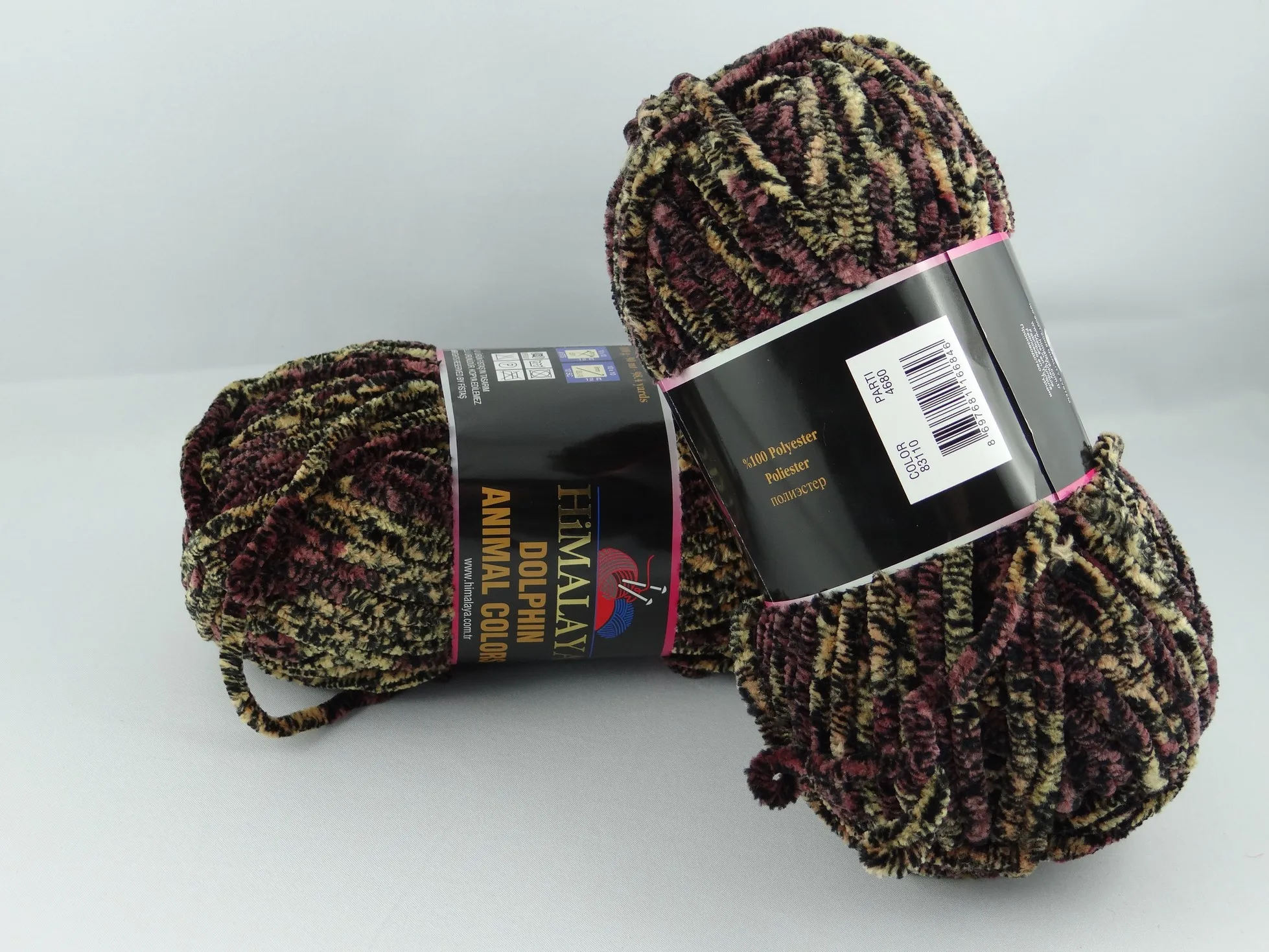 Bulky Knitting Crochet Yarn 5 LOT/BALLS Himalaya Dolphin Baby 5x100g  Turkish Velvet Chenille Velure Wool DIY Blanket Amigurumi