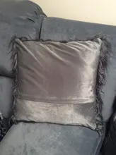 Pillowcase Cushion-Cover Sofa-Decorative Bedroom Living-Room Plush Shaggy 43x43cm Soft-Fur