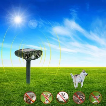 

30 Pcs Outdoor Solar Animal Driver dog/cat Driver Garden Orchard Bird Repeller Infrared Sensor Ultrasonic Drive Device WBDHLS