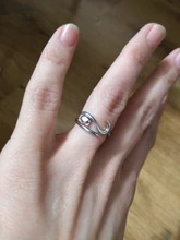 Uini-tai-anillo abierto de estrella de gato perezoso, Plata de Ley 925, diseño creativo de moda, accesorios para estudiantes de alta calidad