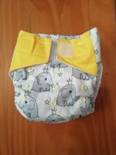Happy Flute 1 pcs heavy wetter night AI2 bamboo baby cloth diaper one size fit all