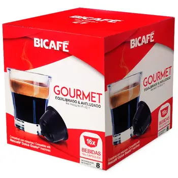 

Gourmet Bicafé, 16 compatible capsules Dolce Gusto®