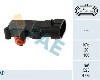 Датчик давления воздуха Opel Vectra C/Astra G/Corsa 1.4-2.2i 16V