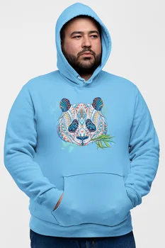

Angemiel Wear Motif Weed Eater Panda Blue Men 'S Hooded Sweatshirt