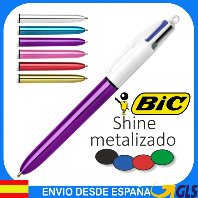 BIC SHINE-Stylo classique Pastel Selector, écriture en métal