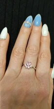 Anillo ajustable con apertura de anillos de Color dorado para mujer, con diseño de garra de gato y pata de oso, boda romántica, cristal Rosa CZ, regalos de amor, joyería