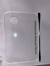 Maquillaje paleta de mezcla acrílico espátula paleta de maquillaje base de acero inoxidable manos libres de placas de estampado accesorios de maquillaje