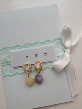 Pendientes de Clip Vintage para mujer, piedra de Palacio, Clips en pendiente sin Piercing, barroco, gris, blanco, Piedra en forma de gota de agua