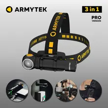 

LED Flashlight Armytek Wizard С2 Pro XHP50.2 USB Rechargeable 3 in 1 Torch USB 18650 Li-Ion Battery + Bike Mount Included