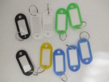 LLavero de identificación personalizado de plástico, etiquetas para equipaje, 10 Uds.