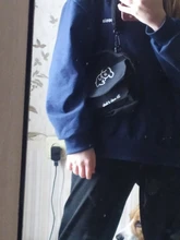 Bandolera de lona con estampado de dibujos animados para mujer, bolso de hombro tipo sobre