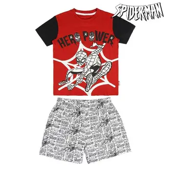 

Summer Pyjama Spiderman Red White