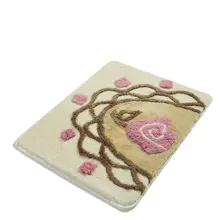 Коврик для ванной-коврики | коврик коврики для ванной нескользящие анти пресс-форма коврики, бежевые платья кружевная тесьма 50X60 см