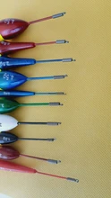 Juego de flotadores de pesca, boya, palo de luz de pesca, oscilante, tamaño variado, Color, accesorios de boya, 10 unids/lote