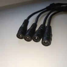 Uds cámara de seguridad CCTV 1 DC hembra a 2/3/4/5 macho adaptador de Cable de alimentación conector de Cable divisor para tira de LED