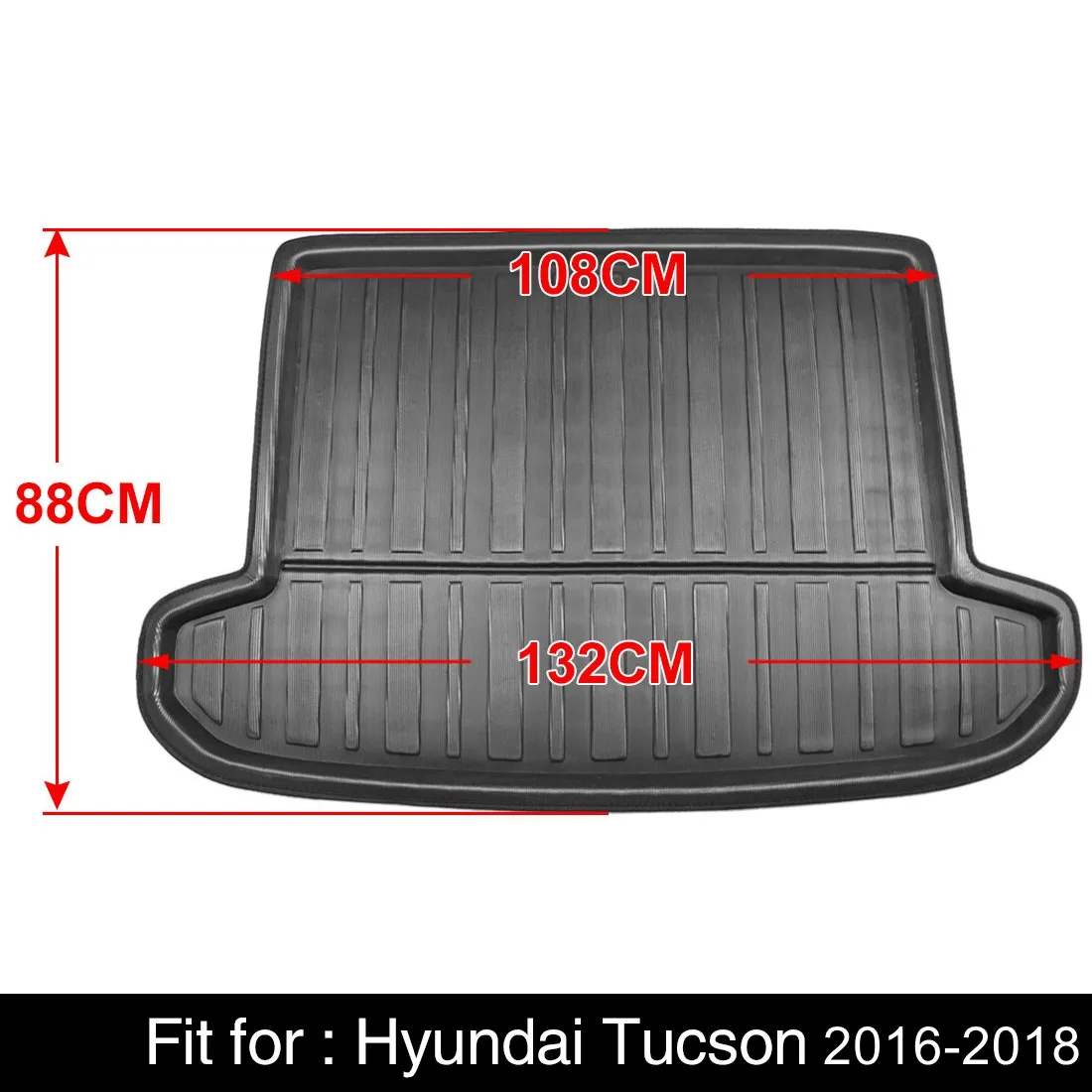 Uxcell Cargo Boot Liner Tray For Hyundai Tucson Ix35 2016-2018 Waterproof  Rear Trunk Boot Liner Cargo Floor Tray Mat - Cargo Liner - AliExpress
