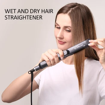 

Professional Straightening Irons Fast Warm-up Wet and Dry Hair Straightener Thermal Tourmaline Ceramic Heating Plate Hair Curler