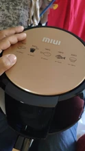 MIUI-freidora de aire inteligente de 3,8l, horno eléctrico sin aceite, tostadora doméstica, deshidratador con luz LED táctil, máquina para patatas fritas
