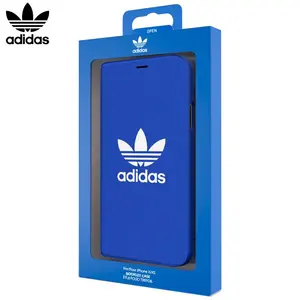 Adidas license iPhone X / iPhone XS Flip Cover Case Blue