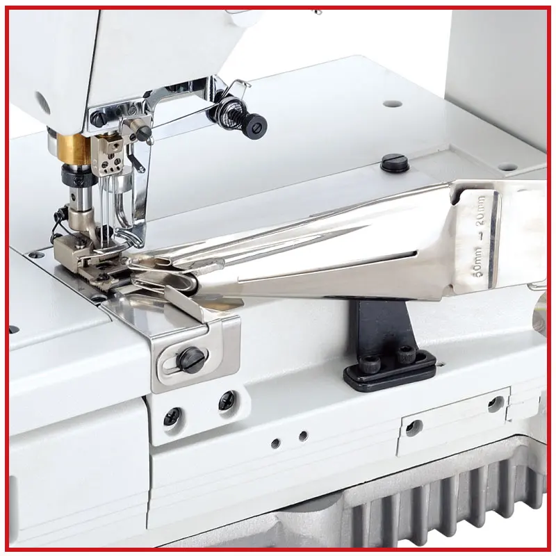 K712NA Coverstitch 재봉틀 액세서리 용 직각 바인더 의류 부품 폴더 맞춤 인터록 W500 W600 C007 F007