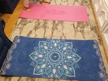 Esteras gruesas de TPE/ante para yoga, Esterilla de entrenamiento de silicona para Ejercicio físico, absorbe el sudor, 6mm