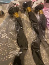 IWISH-extensiones de cabello humano liso, cabello brasileño Remy, extensión de cabello humano 100%, 1/3/4 mechones