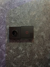 Minitiger-Interruptor táctil para luz de pared, estándar europeo, de lujo, de cristal blanco, 1 entrada y 1 vía