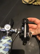 Refill-Adapter Charging-Valve Air-Filling-Station M18x1.5 400bar with 6000psi-Gauge 50cm