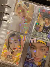 Película de tarjeta parpadeante láser de vidrio de Gema rota, funda holográfica para tarjeta de foto, Idol, Tarot, YGO Ultra, Protector de tarjeta, 100 Uds.