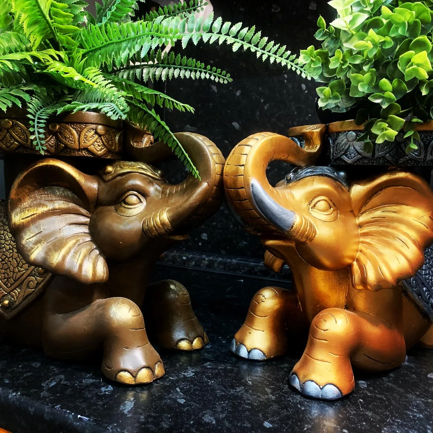Statue elephant stand flowers home decor decoration accessories Feng Shui sculpture wealth table | Дом и сад