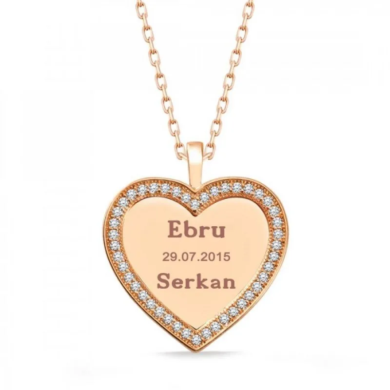 

VAOOV 925 Sterling Silver Heart Necklace