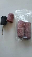 BNG-tapa termo abrasiva para manicura, tapas de bloque de lijado con clavo tipo mandril para el cuidado de los pies, 80, 5 uds.