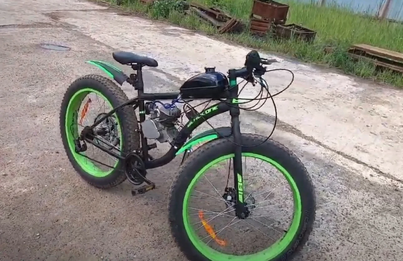 Мотовелосипед 26 BLACK MONSTER фэтбайк Motorcycle fatbike |