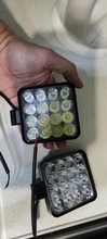 Barra de luz led para coche todoterreno, lámpara de trabajo con 16 luces de 48W, 12V 24V, compatible con automóvil 4x4, SUV, ATV, tractor, camiones y excavadora