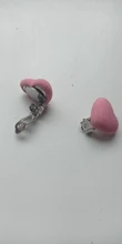 Pendientes con forma de corazón y estrella para niñas, aretes de perlas encantadoras sin orificio de oreja, Clip, 1 par