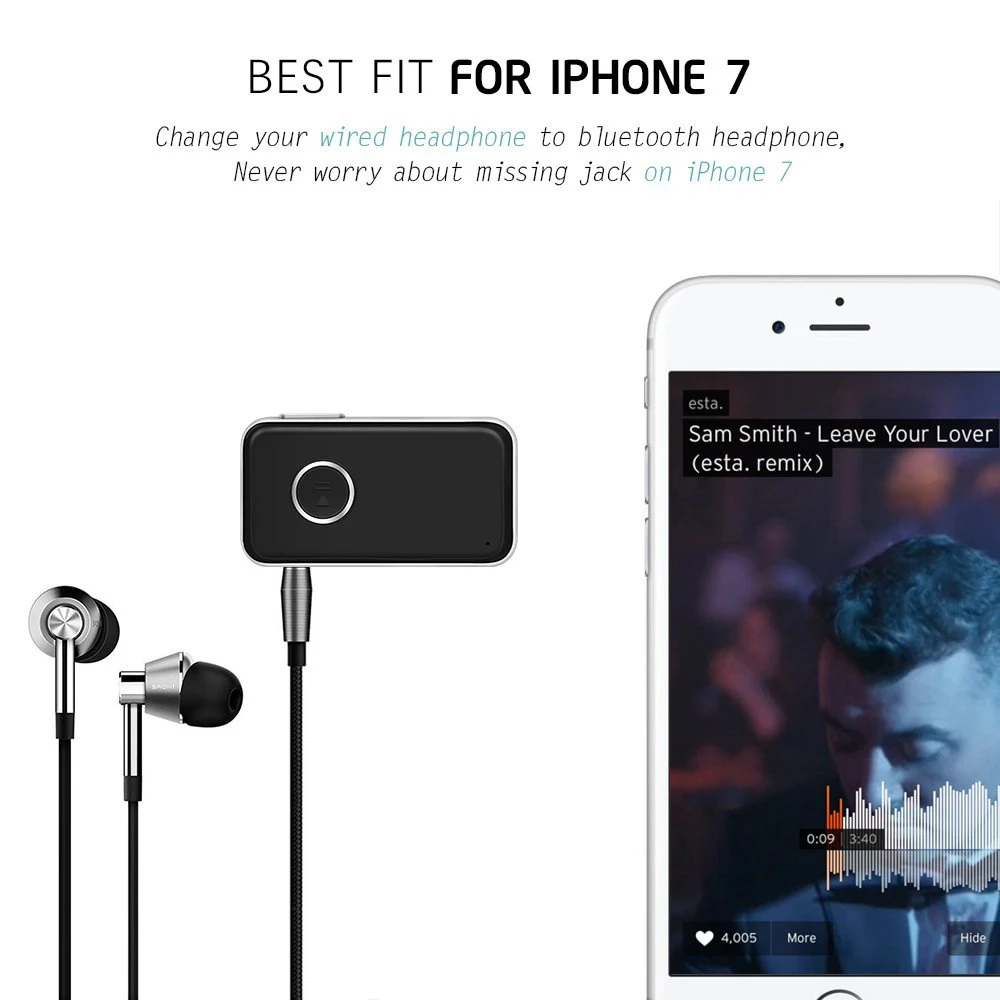 Dual Link Bluetooth 4 1 Handsfree Aux 3 5 мм автомобильный набор беспроводной музыкальный приемник