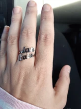 Letdiffery-anillos de doble nombre personalizados para mujer, anillos de boda ajustables de acero inoxidable, regalos de compromiso únicos