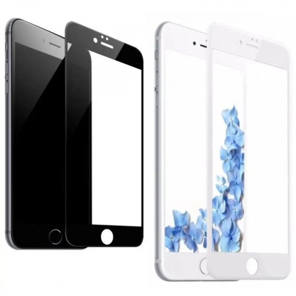 Защитное стекло для iPhone 7 8 SE 2020 Белый Черный iPhone7 iPhone8 Бесплатная доставка по