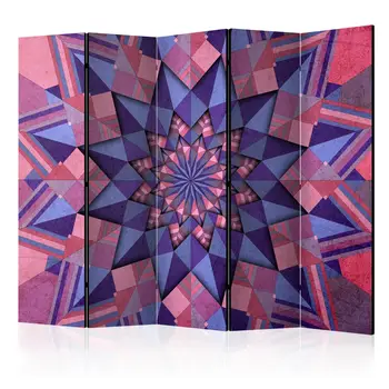 

Windbreak-Star Mandala (Pink-Violet) II [Room Dividers]