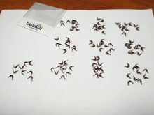 Lote de conectores de cadena de bolas Calotte de 4x7mm, componentes de conectores para joyería DIY, 100 unids/lote