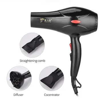 

2200W Professional Hair Dryer High Power Blow Dryer Travel Home Use Hot And Cold Air Hairdryer Hairdressing Styling