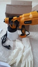 DEKO-PISTOLA DE PULVERIZACIÓN, pulverizador de pintura eléctrico de alta Casa de poder, 220V, 3 boquillas, fácil de rociar y limpiar, perfecto para principiantes