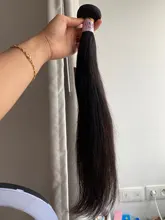 UNICE-mechones de cabello liso peruano, extensiones de cabello humano 100% de Color Natural, ondulado virgen de 8-30 pulgadas, 1/3/4 mechones