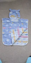 Toalla de playa con capucha de gasa de 6 capas, capa de algodón para bebé, Poncho suave, artículos de baño para niños, paño de lavado