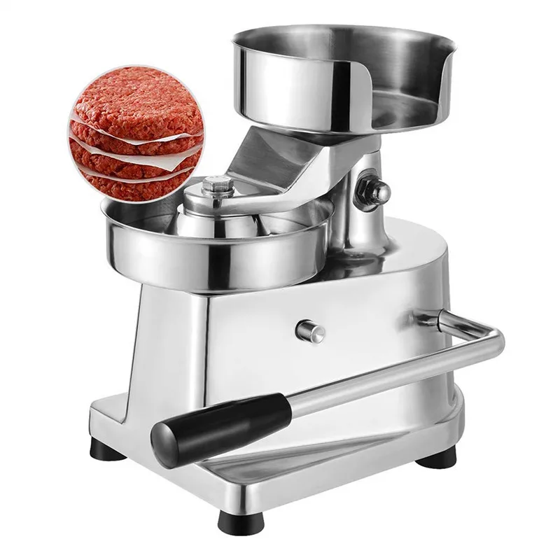 

SUCREXU Burger Press Commercial Burger Maker Patty Press Manual Stainless Steel Hamburger Forming Machine 500PCS Paper 130mm/5"