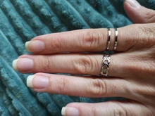 17KM-Conjunto de anillos de cadena de ancho de oro Punk para mujer y niña, sortijas finas irregulares para dedo, regalo, joyería para fiesta 2021